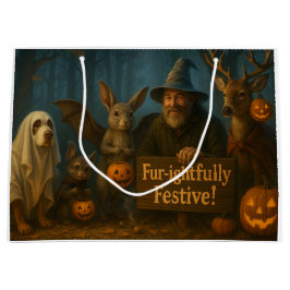 Grote Halloween Gift Bag (horizontale lay-out) Groot Cadeauzakje