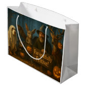 Grote Halloween Gift Bag (horizontale lay-out) Groot Cadeauzakje (Achterkant Gekanteld)