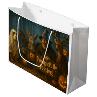 Grote Halloween Gift Bag (horizontale lay-out) Groot Cadeauzakje