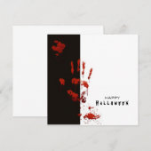 Grote Halloween-minimalistische kaart (Voorkant / Achterkant)