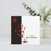 Grote Halloween-minimalistische kaart (Staand voorkant)