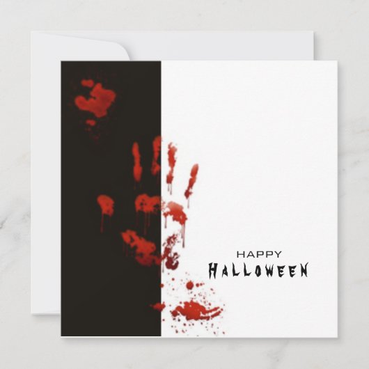 Grote Halloween-minimalistische kaart (Voorkant)