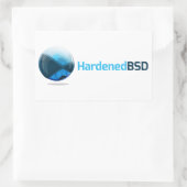 Grote HardenedBSD-Sticker Rechthoekige Sticker (Tas)