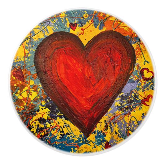 Grote Hart Keramische Pull Knop (Voorkant)