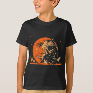 Grote  heks en Moon Halloween T-shirt