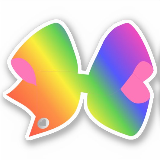 Grote heldere regenboog sticker (Voorkant)