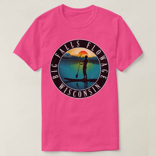 Grote Herfsten Flowage Wisconsin Paddleboarding T-shirt (Design voorkant)