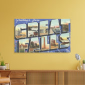 Grote Herfsten, Montana - Grote lettertjes 2 Canvas Afdruk (Insitu (Woonkamer))