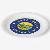 Grote Herfsten Montana Papieren Bordje (Gekanteld)