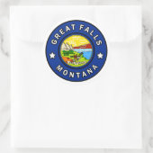 Grote Herfsten Montana Ronde Sticker (Tas)