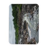 Grote Herfsten Park Potomac River bij Mather Gorge Magneet (Verticaal)