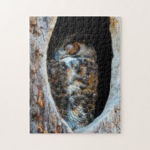 Grote hoefdieren in een boomhoed legpuzzel