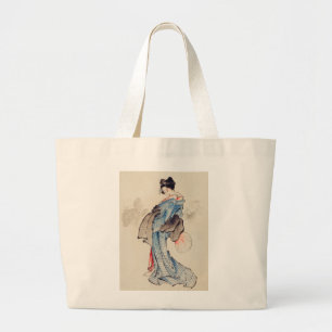 GROTE HOKUSAI JAPANSE VROUWEN CANVAS TAS