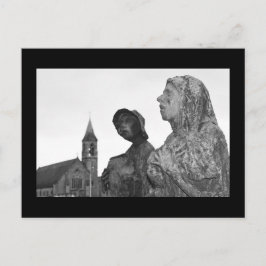 Grote Hongersnood in Ierland standbeelden in Dubli Briefkaart