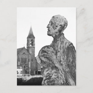 Grote Hongersnood in Ierland standbeelden in Dubli Briefkaart