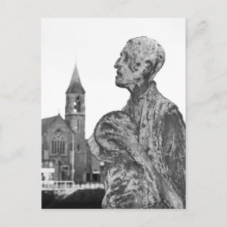 Grote Hongersnood in Ierland standbeelden in Dubli Briefkaart