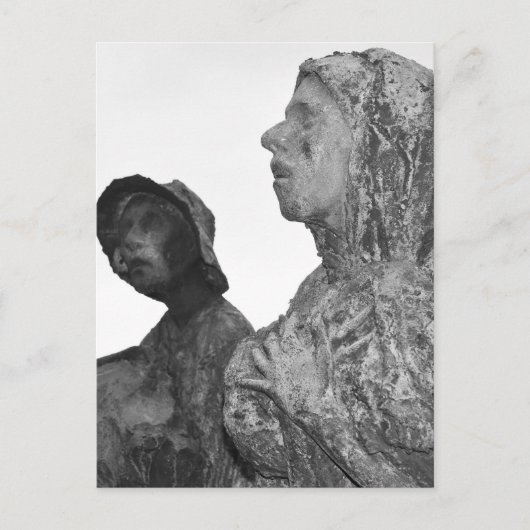 Grote Hongersnood in Ierland standbeelden in Dubli Briefkaart (Voorkant)