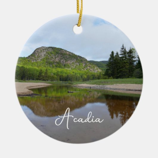 Grote Hoofdreflectie bij Sand Beach Keramisch Ornament (Voorkant)