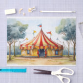 Grote Hoogste Circustent 4 Decoupage Document Tissuepapier (Craft)
