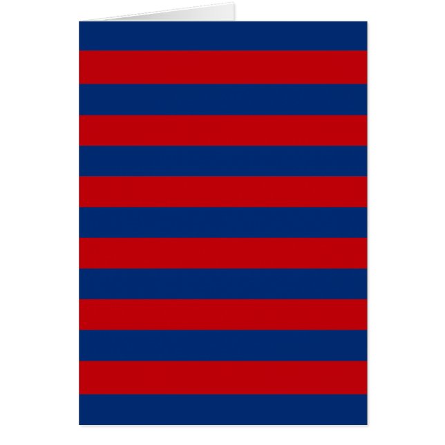 Grote horizontale strepen (rood en blauw) (Voorkant)