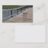 Grote houten buitendock of pier visitekaartje (Voorkant / Achterkant)
