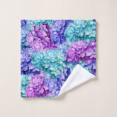 Grote hydrangea-bloesems bad handdoek (Wasdoekje)