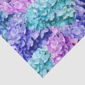 Grote hydrangea-bloesems tissuepapier (Detail)