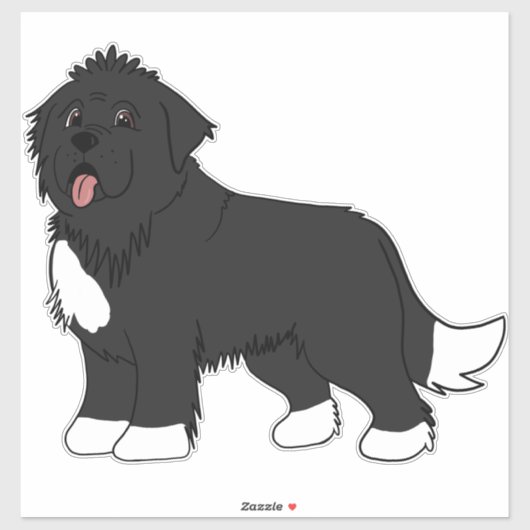 Grote Ierse Spot Newfoundland hond Sticker (Vel)