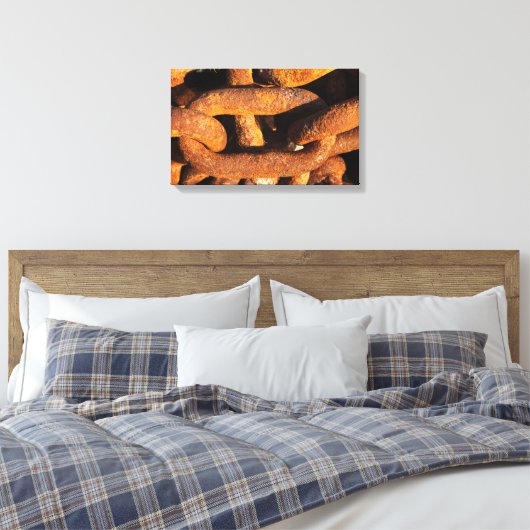 Grote ijzerketens van schepen anker canvas afdruk (Insitu (Slaapkamer))