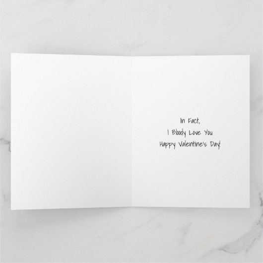 Grote Ik ben Batty voor jou Valentijnskaart Kaart (Binnen)