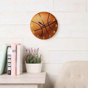 Grote implicatie Oranje Basketball, wandklok Klok