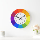 Grote  in Rainbow Bright Colors Grote Klok (Huis)
