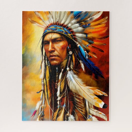 Grote Indische arrior Legpuzzel (Verticaal)