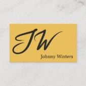 Grote Initialen | Handgeschreven Lettertype Visitekaartje (Voorkant)