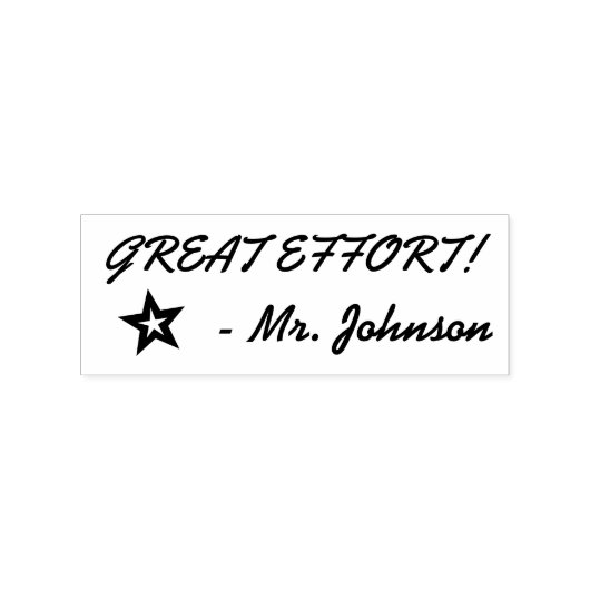 "GROTE INSPANNING!" Educator Rubber Stamp Rubberstempel (Afrduk)