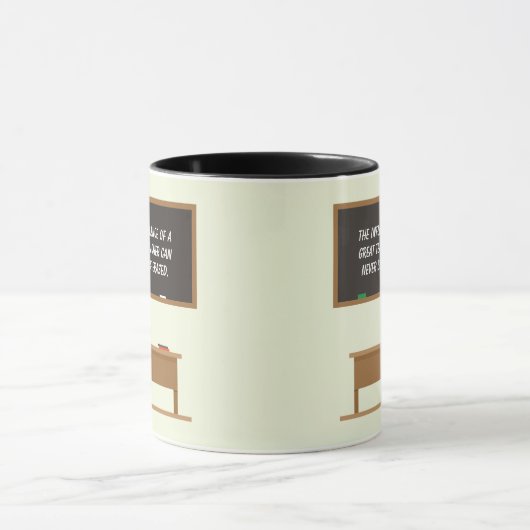 Grote Inspirerend docent Quote Chalkboard Mok (Midden)