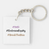 Grote Internationale Vrouwendag - 8 maart Sleutelhanger (Achterkant)