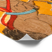 Grote Japanse Circus-houtblokopdruk Poster (Hoek)