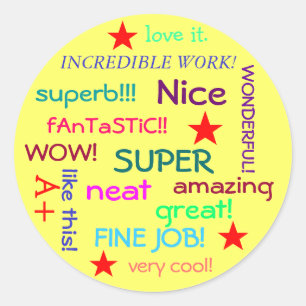 GROTE JOB STUDENT! RONDE STICKER