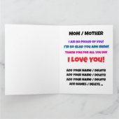 Grote kaart voor geweldige moeder - Zie binnenkant (Binnen)