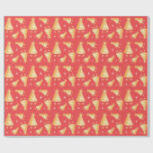 Grote Kaas Kerstkaart Cadeaupapier (Vlak)