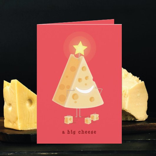 Grote Kaas Kerstkaart Feestdagen Kaart