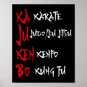 Grote Kajukenbo Vechten Karate Judo Kenpo Kung Fu Poster