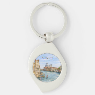 Grote Kanaal van Venetië Aquarel Sleutelhanger