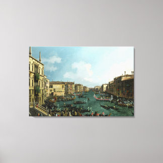 Grote Kanaal Venetië Canaletto Olie Schilderij 16K Canvas Afdruk