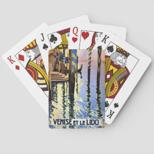 Grote Kanaal Venetië Italië Reizen vintage Speelkaarten