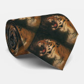 grote kat in de grote tijger, wilde dieren stropdas (Opgerold)