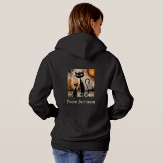 Grote Kat Kleine Kat Halloween Hoodie