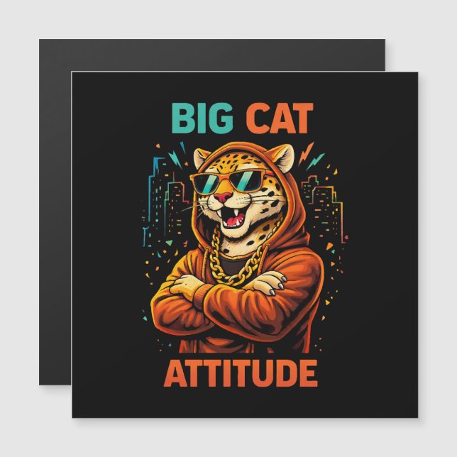 Grote Katachtige Attitude (Voorkant / Achterkant)