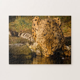 Grote katachtigen cheeta. legpuzzel
